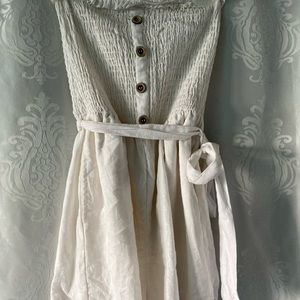 garage white extra small strapless romper 🤍